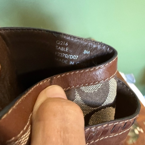 Coach "Sable" Signature Mules VGUC Women's Sz 7 Slide on Casual Heels - Picture 7 of 10